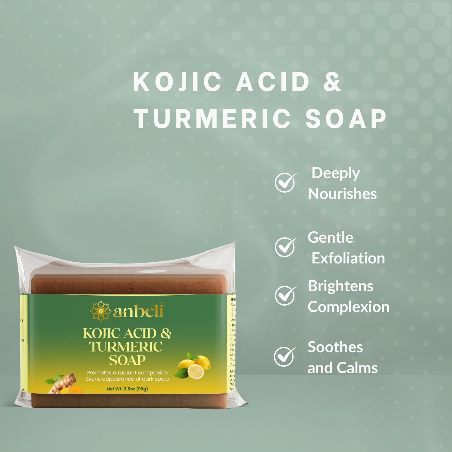 Kojic Acid & Turmeric Soap